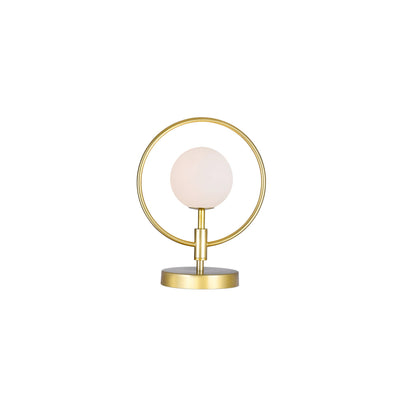 Celeste 1 Light Gold Table Lamp Medallion Gold