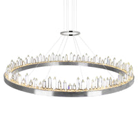 Agassiz Integrated LED Nickel Chandelier