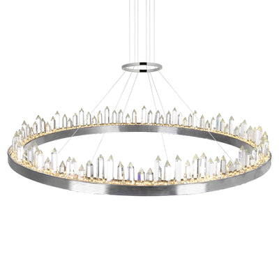 Agassiz Integrated LED Nickel Chandelier
