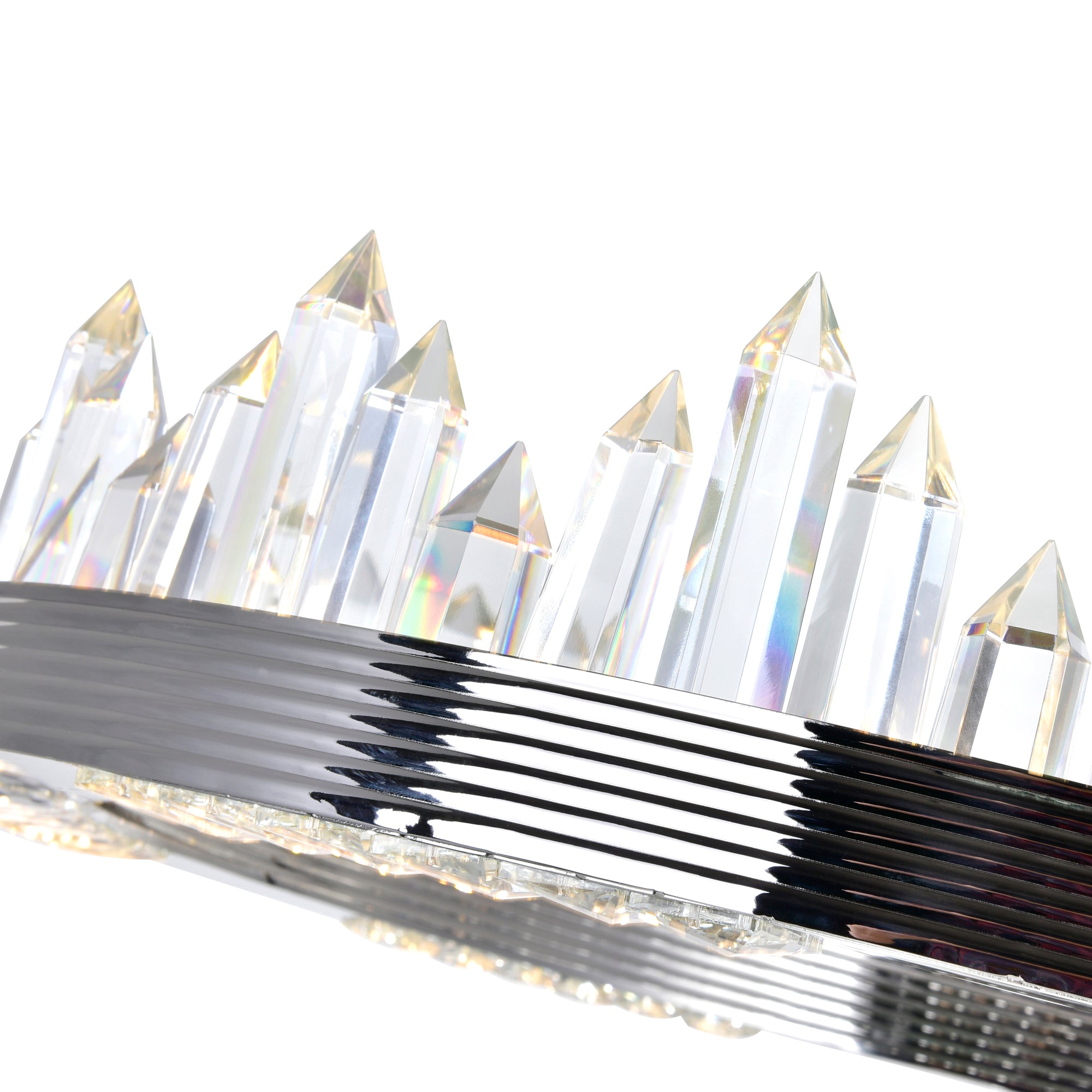 Agassiz Integrated LED Nickel Chandelier