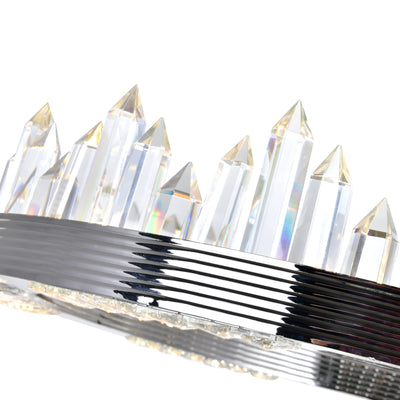 Agassiz Integrated LED Nickel Chandelier