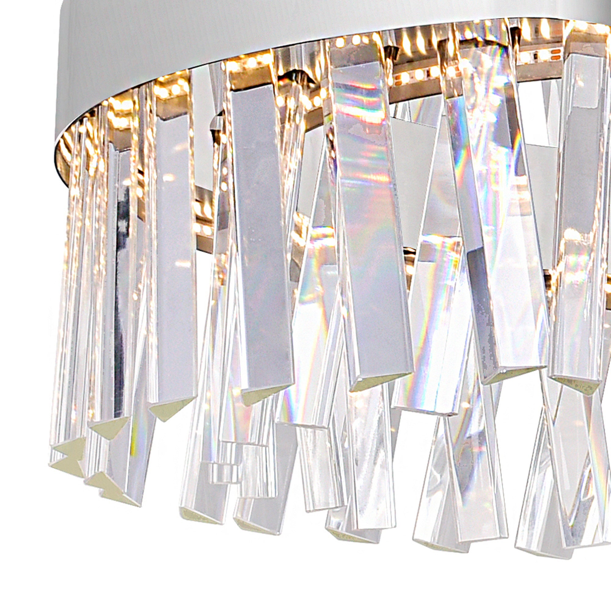 Glace Chandeliers Chrome Integrated LED