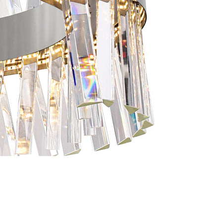 Glace Chandeliers Chrome Integrated LED
