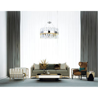 Glace Chandeliers Chrome Integrated LED