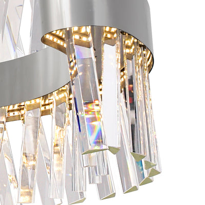 Glace Chandeliers Chrome Integrated LED