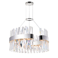 Glace Integrated LED Chrome Chandelier