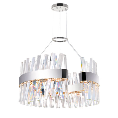 Glace Chandeliers Chrome Integrated LED