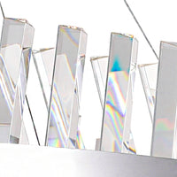Glace Chandeliers 40in Chrome Crystal LED