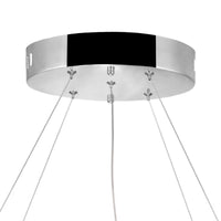 Glace Chandeliers 40in Chrome Crystal LED