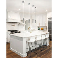Chime 1 Light Nickel Mini Pendant Integrated LED
