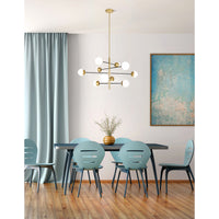Compass 10 Light Gold Chandelier Medallion Finish