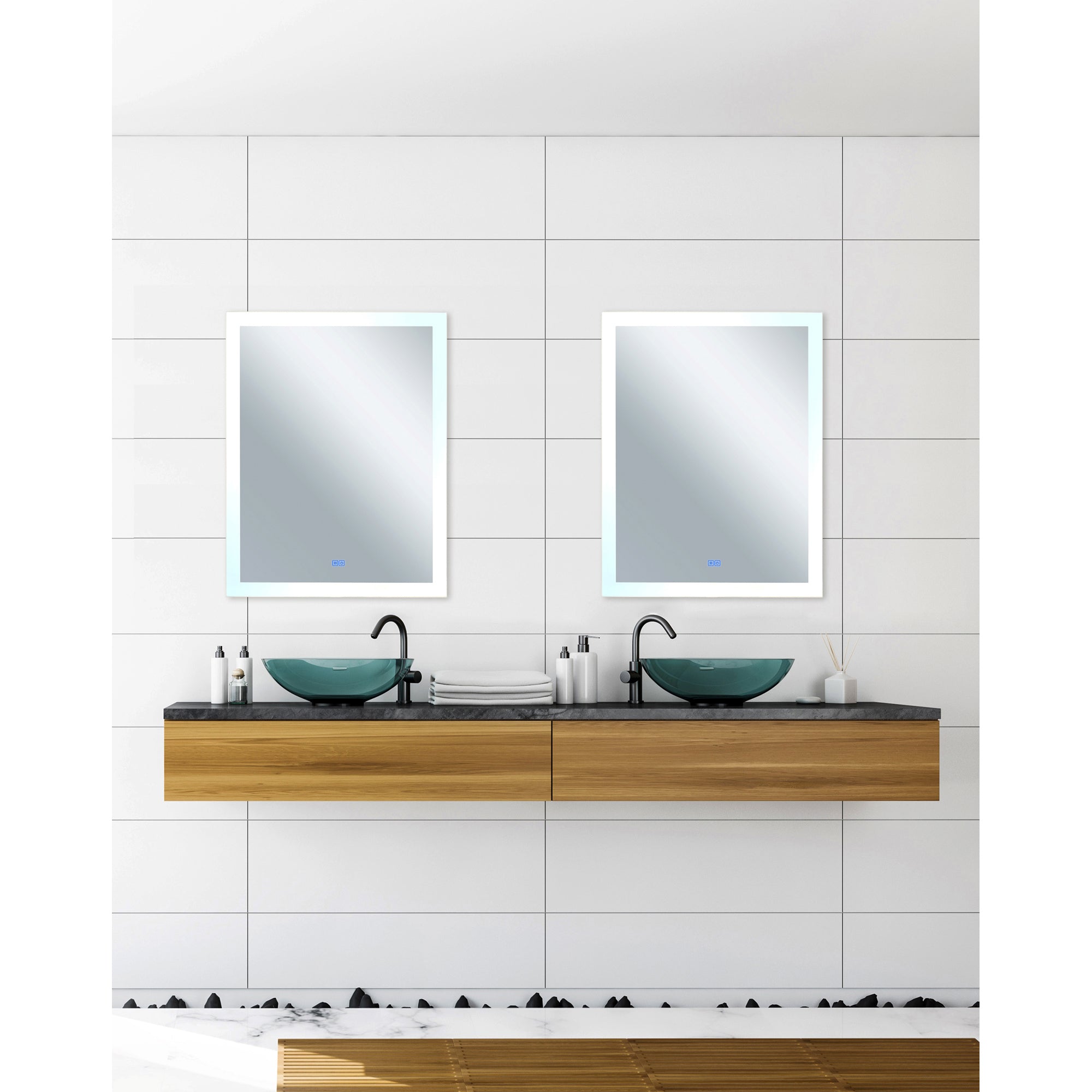 Abigail Mirrors 32x40 Matte White LED