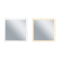 Abigail Mirrors White Integrated LED 36 Inch