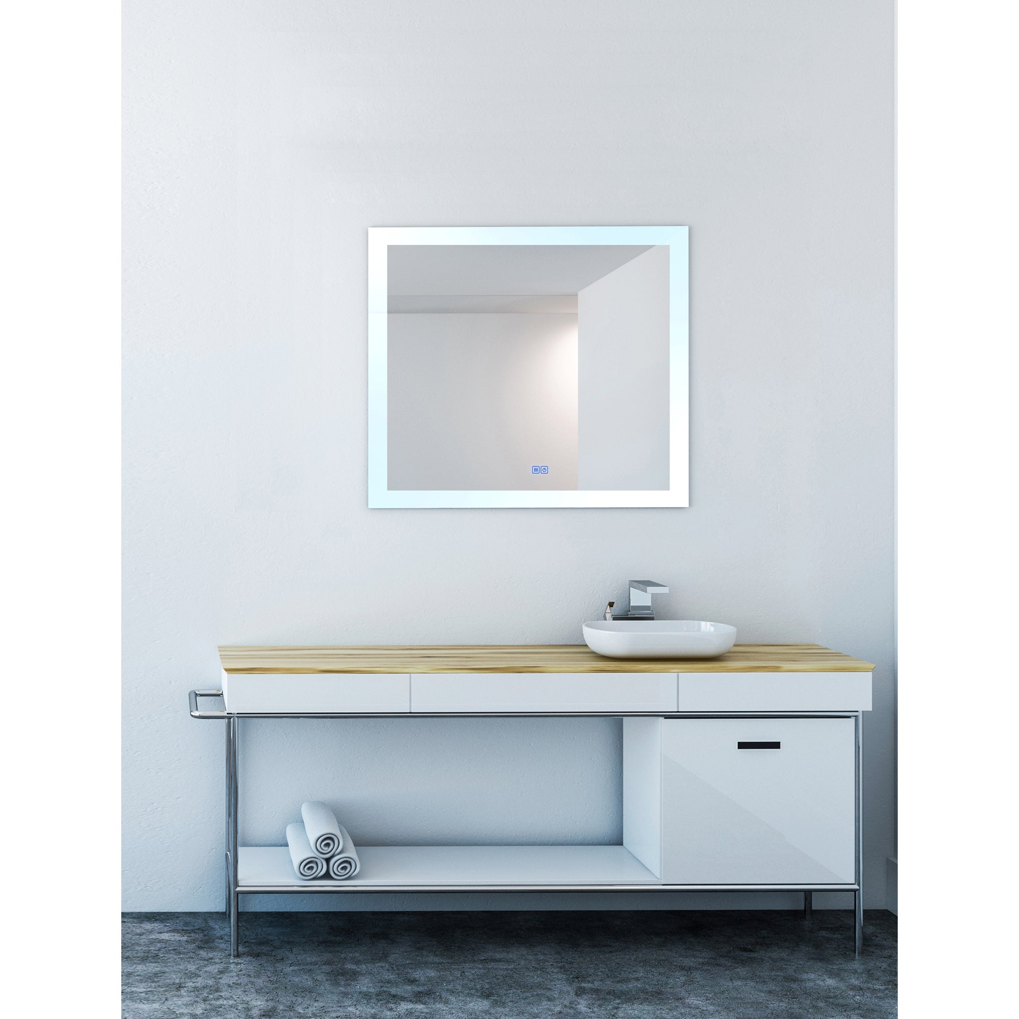 Abigail Mirrors 40x36 White LED