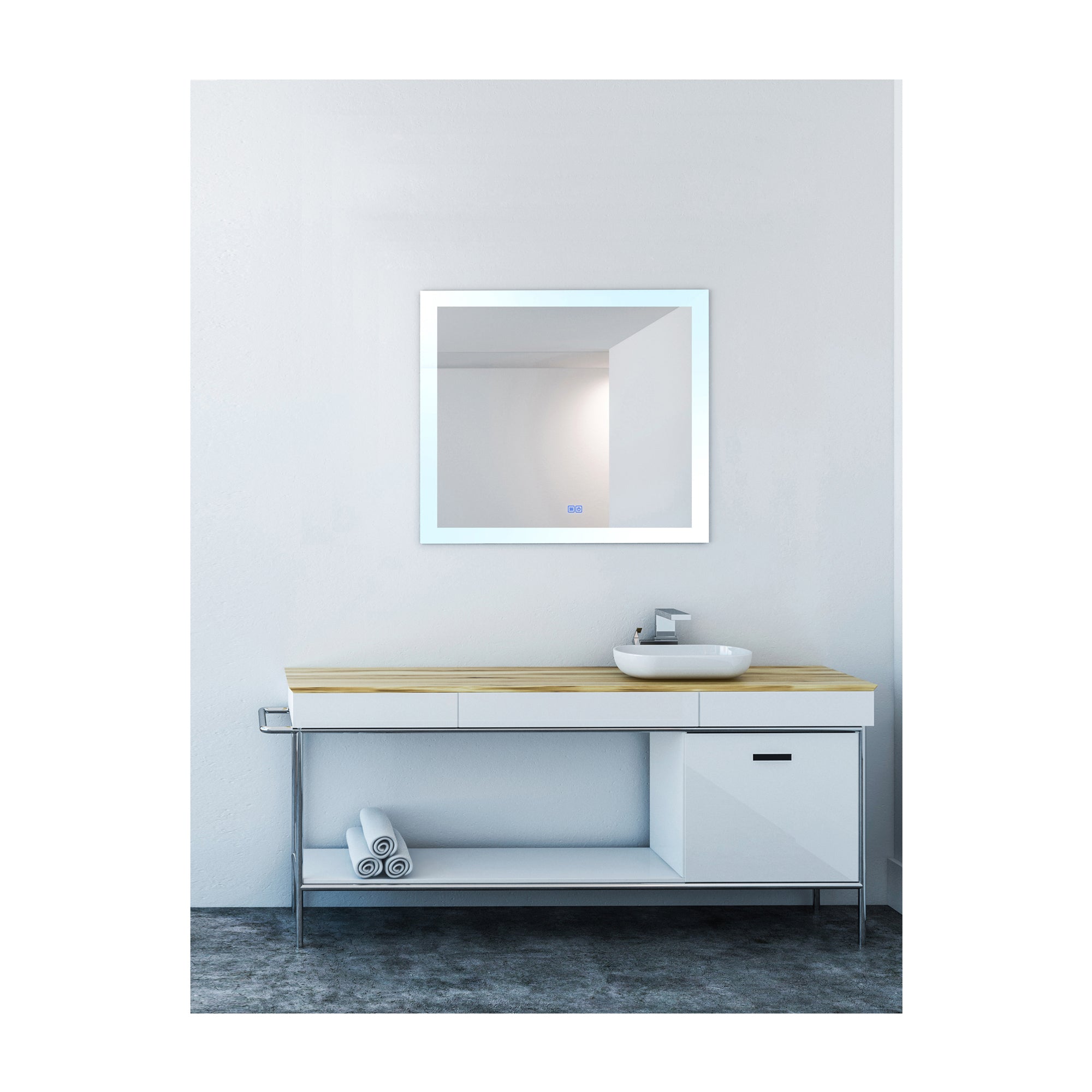Abigail Mirrors 40x36 White LED