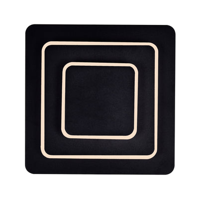 Private I 1 Light Black Wall Sconce Integrated LED