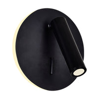 Private Wall Lights Matte Black Adjustable LED