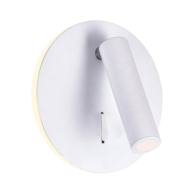 Private Wall Lights Matte White LED Adjustable