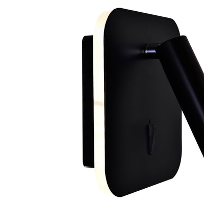 Private Wall Lights Matte Black Adjustable LED