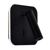 Private Wall Lights Matte Black Adjustable LED
