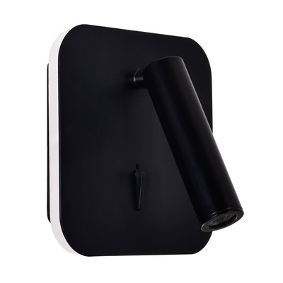 Private Wall Lights Matte Black Adjustable LED