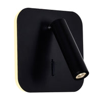 Private Wall Lights Matte Black Adjustable LED