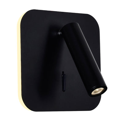 Private Wall Lights Matte Black Adjustable LED