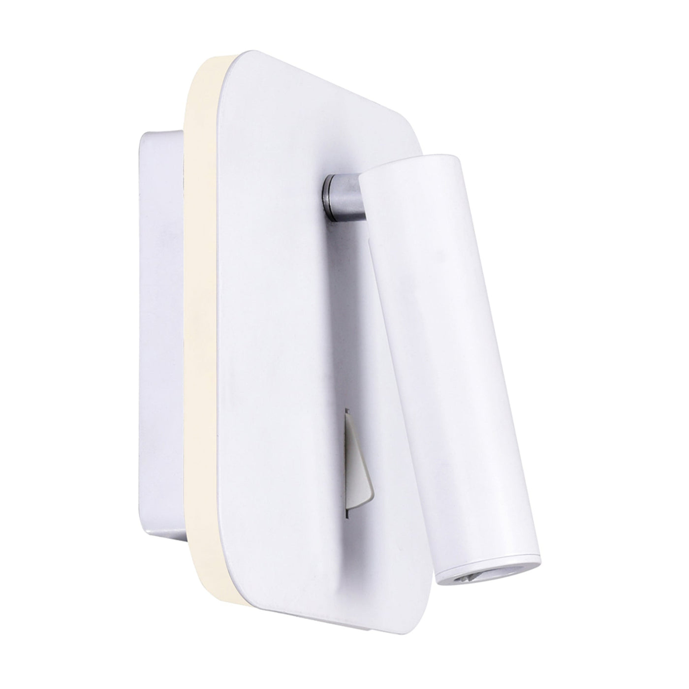 Private Wall Lights Matte White Finish Six Inch