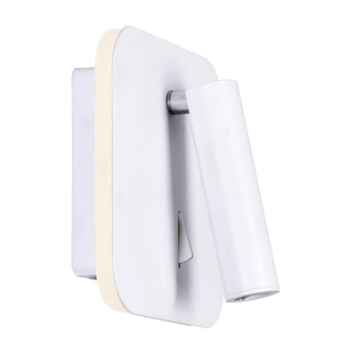 Private Wall Lights Matte White Finish Six Inch