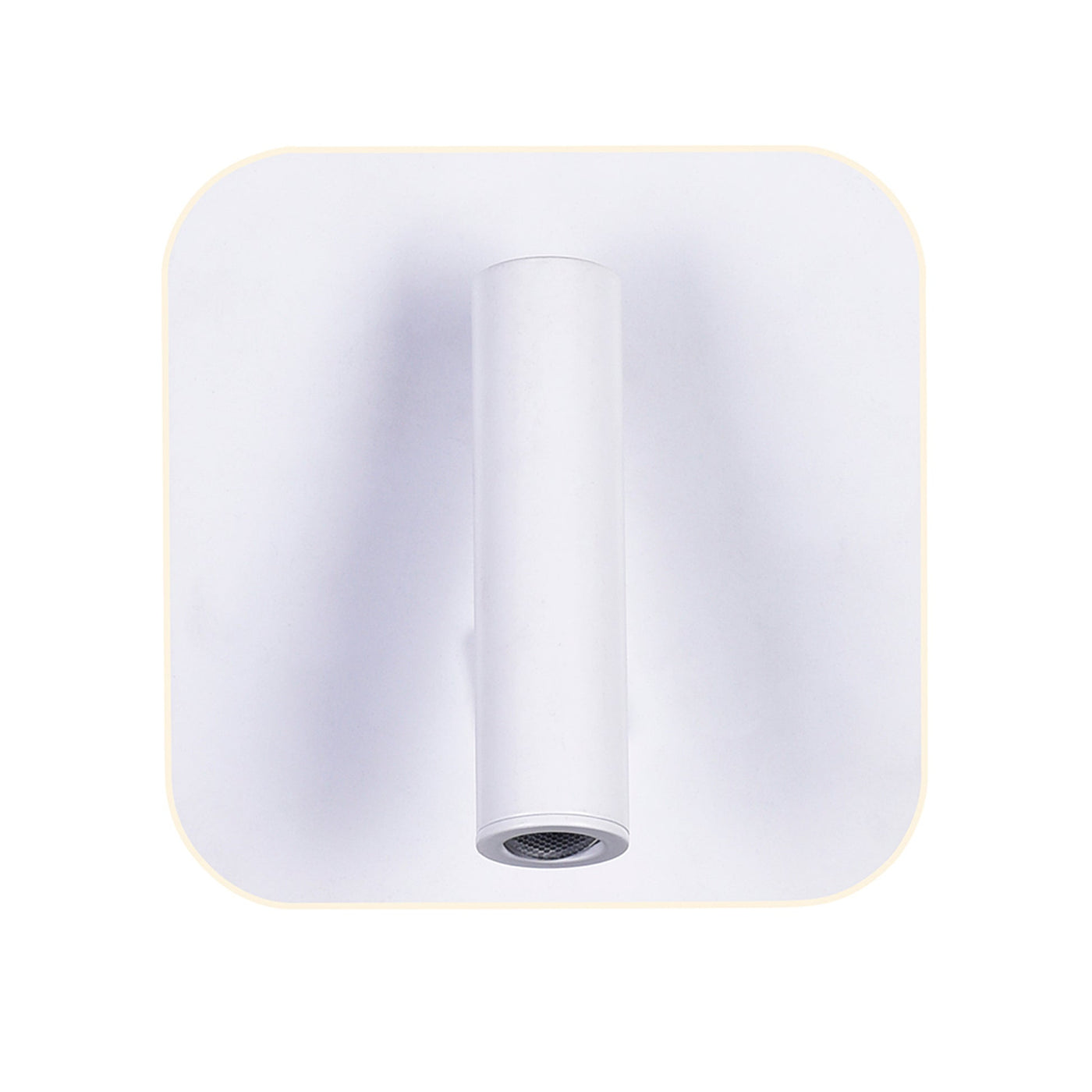Private Wall Lights Matte White Finish Six Inch