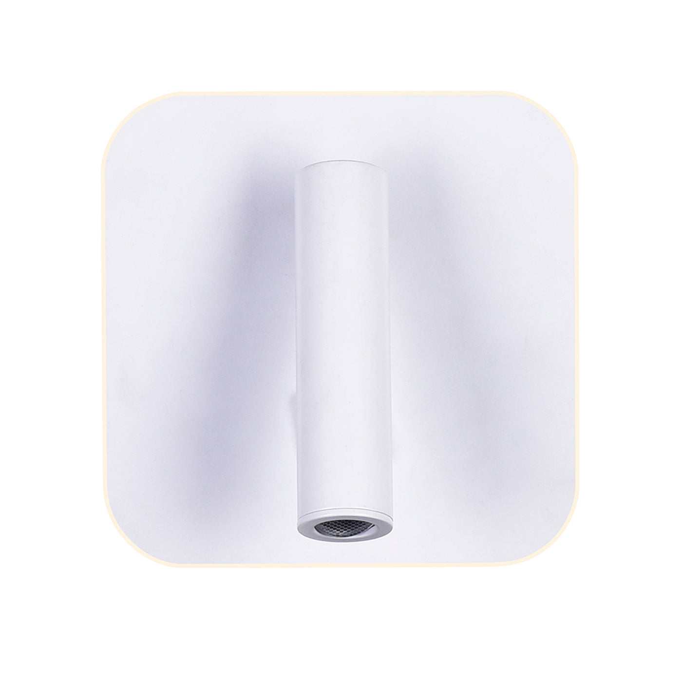 Private Wall Lights Matte White Finish Six Inch