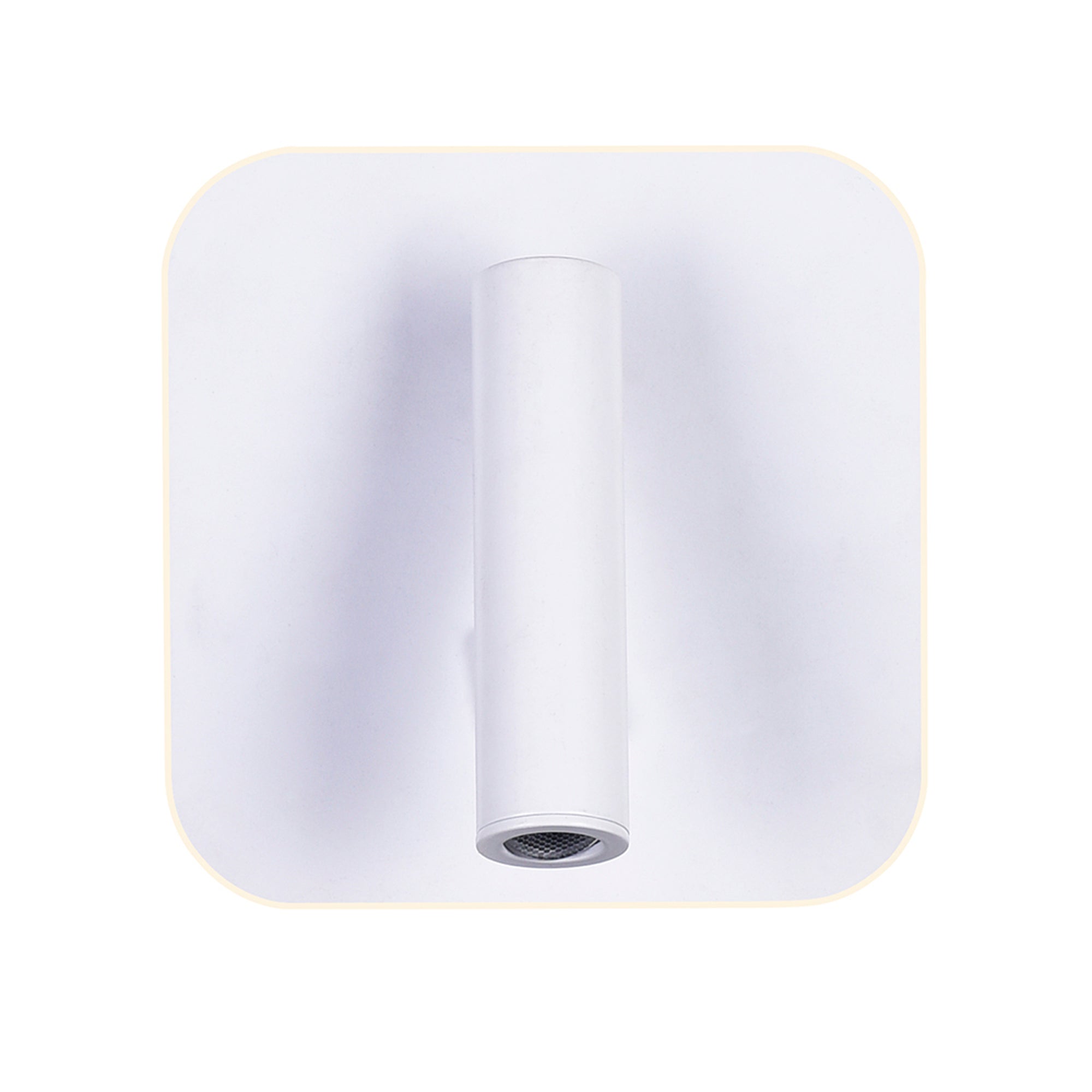 Private Wall Lights Matte White Finish Six Inch