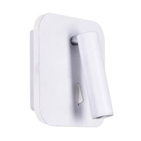 Private Wall Lights Matte White Finish Six Inch