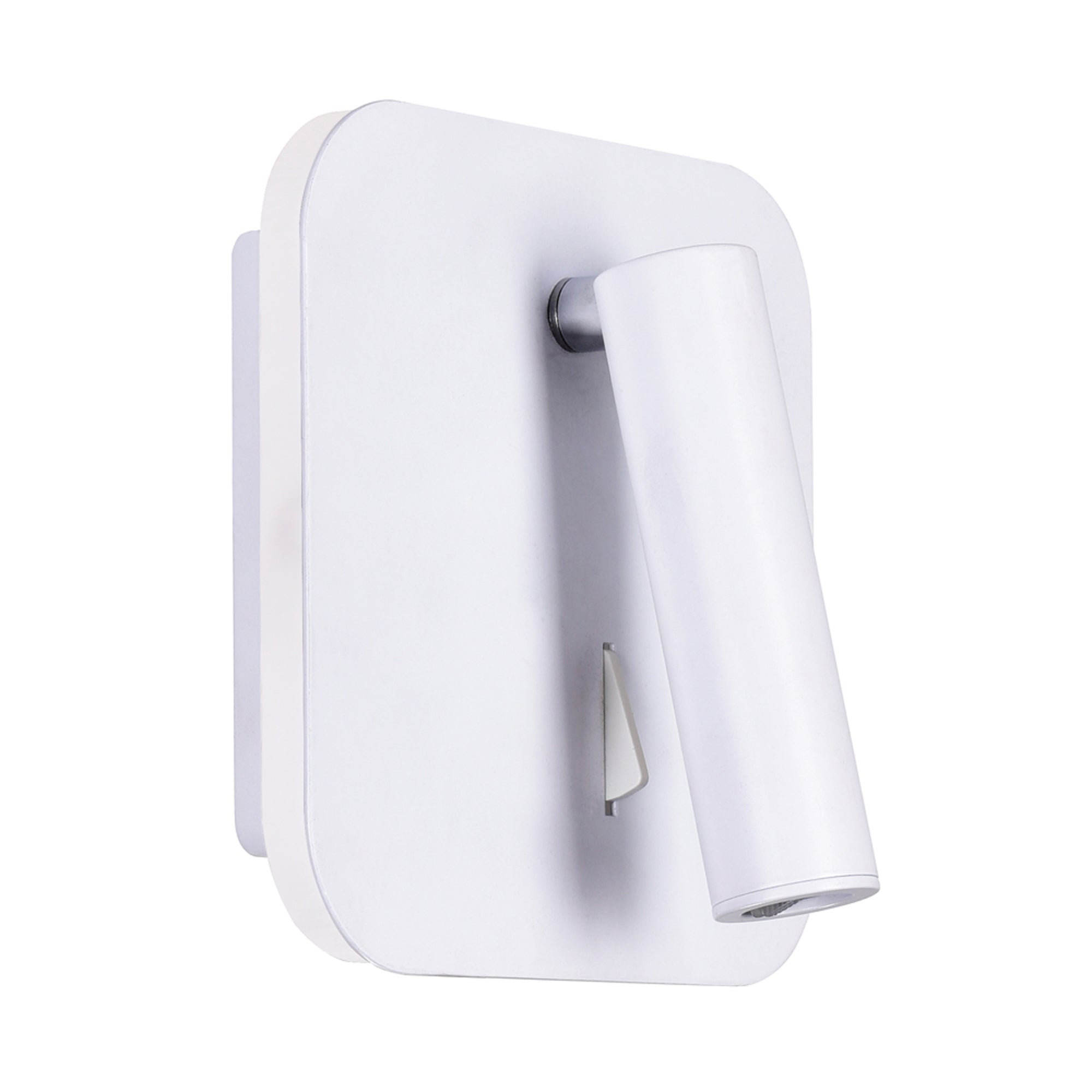 Private Wall Lights Matte White Finish Six Inch