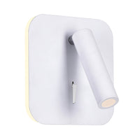Private Wall Lights Matte White Finish Six Inch