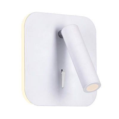 Private Wall Lights Matte White Finish Six Inch