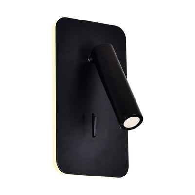 Private Wall Lights Matte Black Adjustable