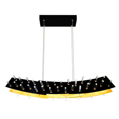 Gondola 2 Light LED Black Chandelier