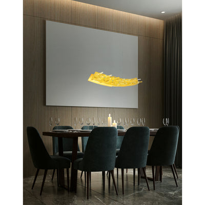 Gondola 2 Light LED Gold Chandelier