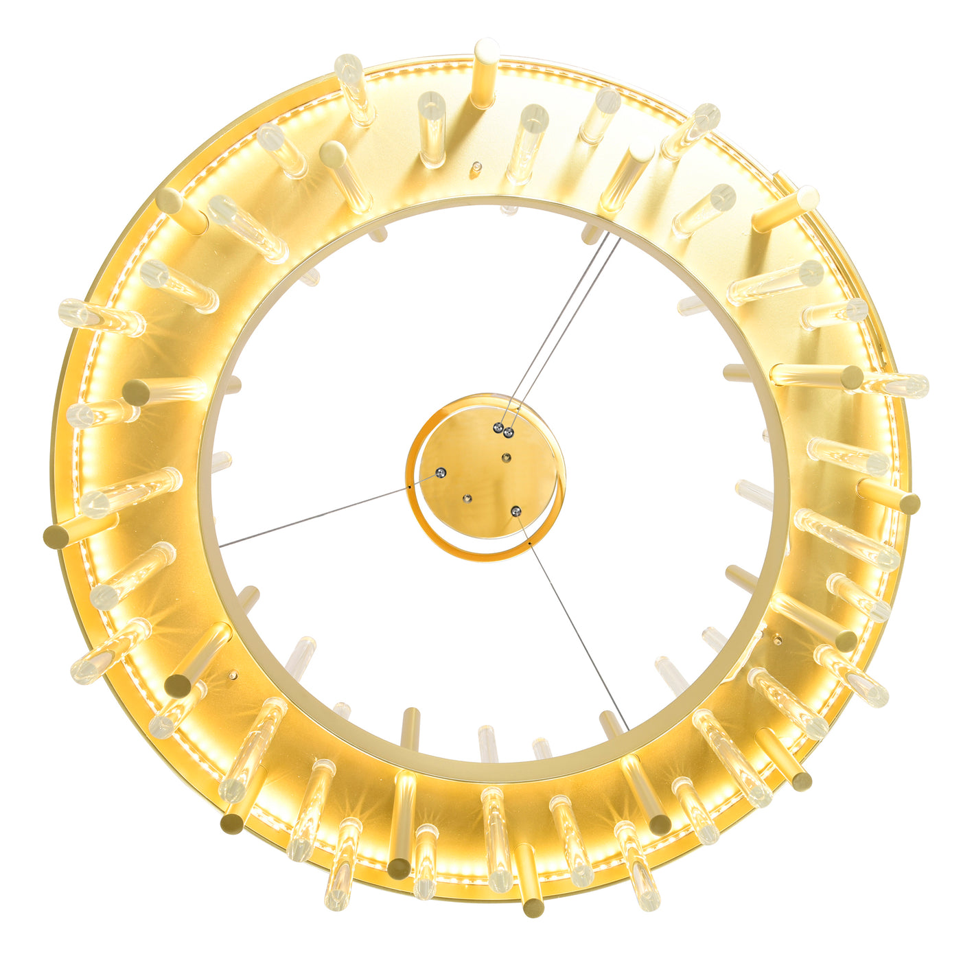 Millipede Chandeliers Satin Gold LED 20 Inch