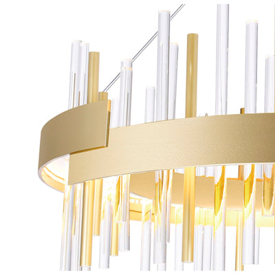 Millipede Chandeliers 26 Inch Satin Gold