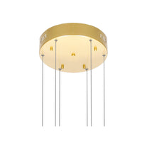 Millipede Chandeliers Satin Gold Integrated LED