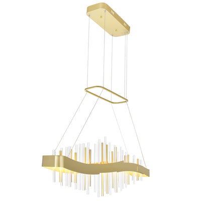 Millipede Chandeliers Satin Gold LED 40 Inch