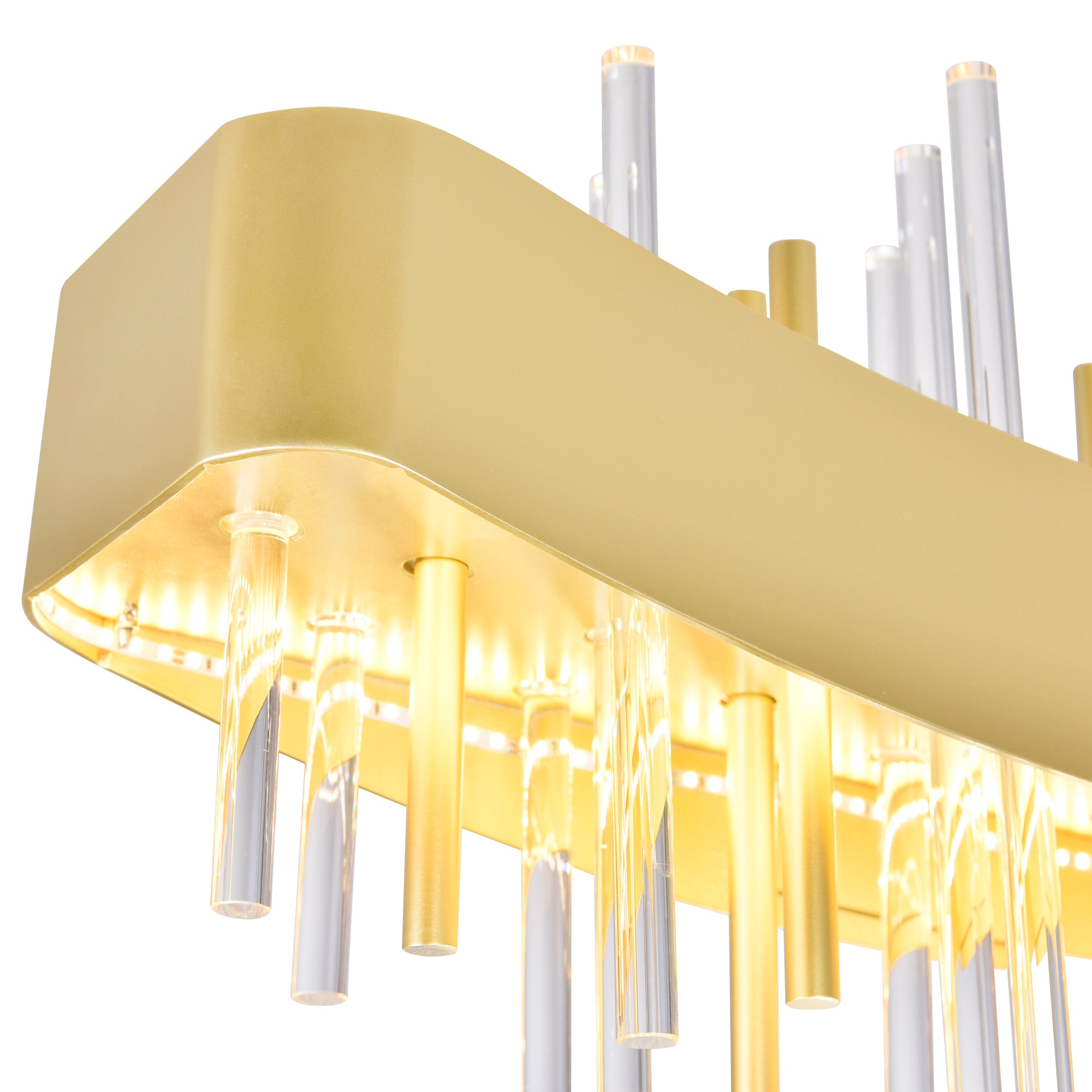 Millipede Chandeliers Satin Gold LED 40 Inch