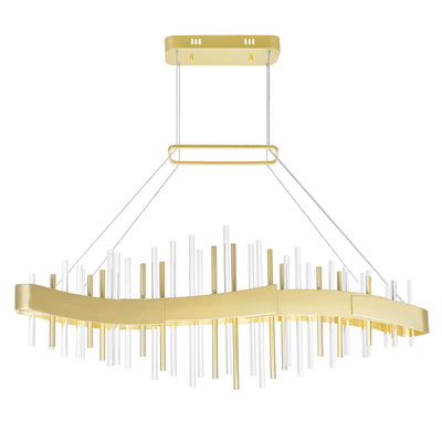 Millipede Chandeliers Satin Gold LED 40 Inch