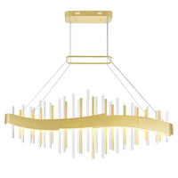 Millipede Chandeliers Satin Gold LED 40 Inch