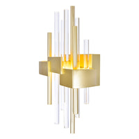 Millipede Wall Lights Satin Gold LED