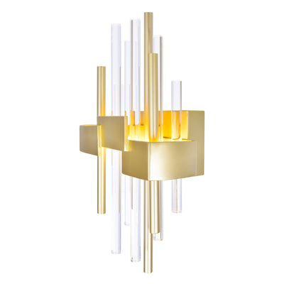 Millipede Wall Lights Satin Gold LED