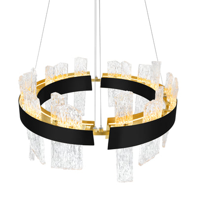 Guadiana Chandeliers Black Metal 24in