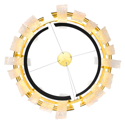 Guadiana Chandeliers Black Metal 24in